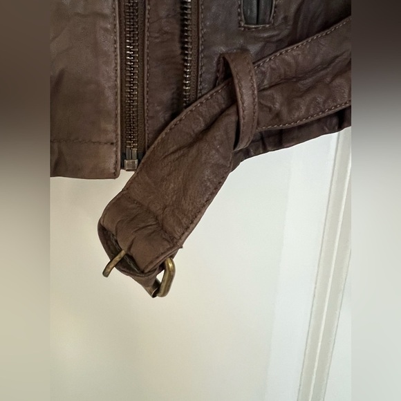 Kenna T Leather Moto Jacket in size L - Picture 5 of 10